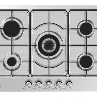 Smartway PG75SM Piano Cottura a Gas 75CM 5 Fuochi Griglie Smaltate