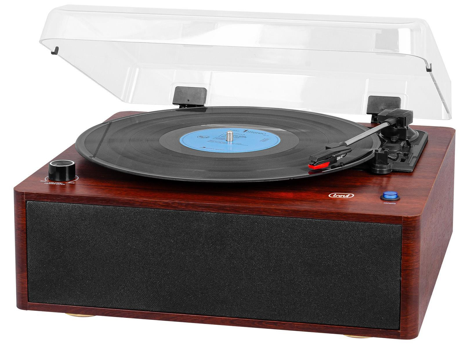 Trevi TT 1030 BT Giradischi Wireless 33-45 Giri Corpo in Legno
