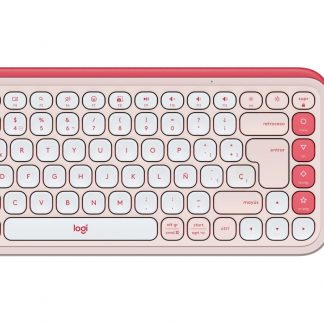 Logitech Pop Icon Keys Combo Rosa Kit Tastiera e Mouse Wireless