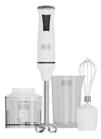 Black Decker BXHBA750E Frullatore a Immersione 750W con Accessori