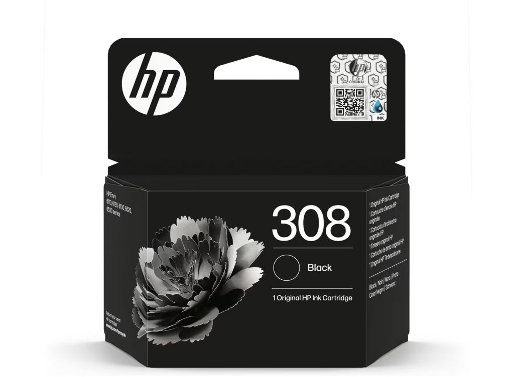 HP 308 Black Cartuccia Inkjet Originale