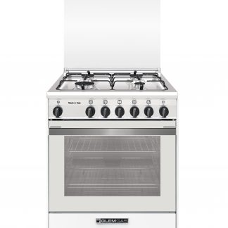 Glem Gas SA664VWH Bianca Cucina a Gas 60CM 4 Fuochi con Forno a Gas Ventilato