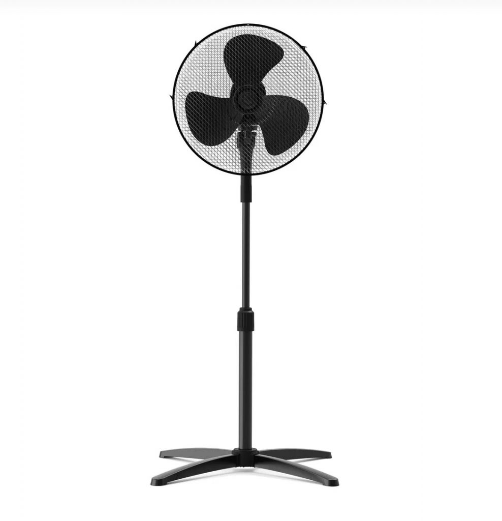 Midea FS4021MBK Nero Ventilatore a Piantana 40W Pala 40CM