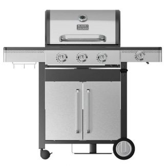 Black Decker BXOG12950E Barbecue a Gas GPL 3 Bruciatori e 1 Fornello Laterale