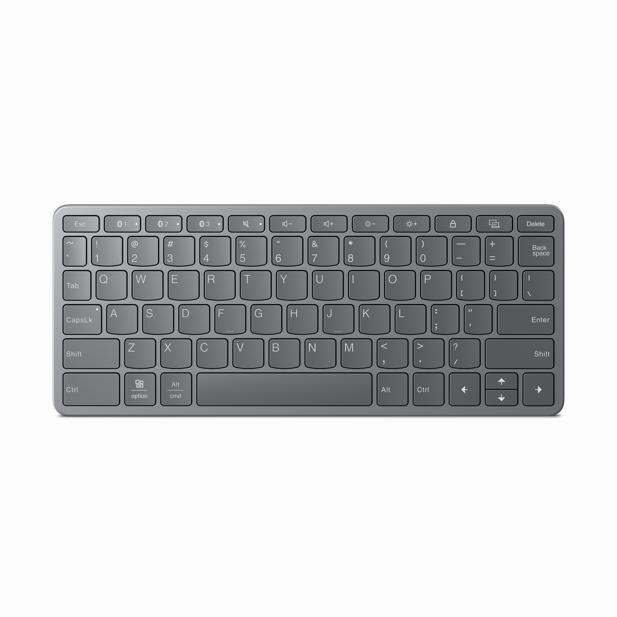 Lenovo ZG38C05814 Tastiera Wireless Multi-Dispositivo Grigio