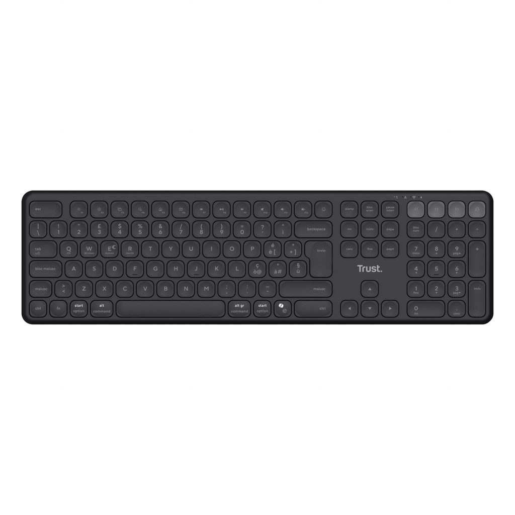 Trust Vaiya Nero Tastiera Wireless Multi-Dispositivo