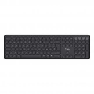 Trust Vaiya Nero Tastiera Wireless Multi-Dispositivo