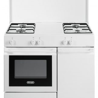 De Longhi SGW854NM Cucina a Gas 86x50 4 Fuochi Forno a Gas Coperchio in Metallo
