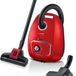 Bosch BGB41PET1 ProAnimal Rosso Aspirapolvere a Traino con Sacco 700W 4 Litri