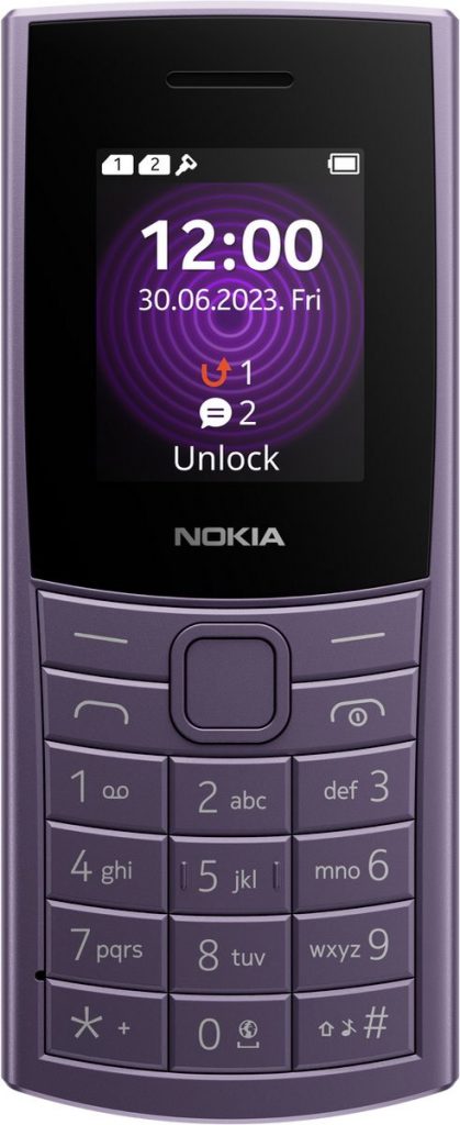 Nokia 110 4G 2024 Purple Cellulare Dual Sim