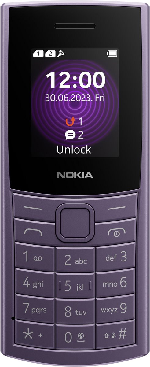 Nokia 110 4G 2024 Purple Cellulare Dual Sim