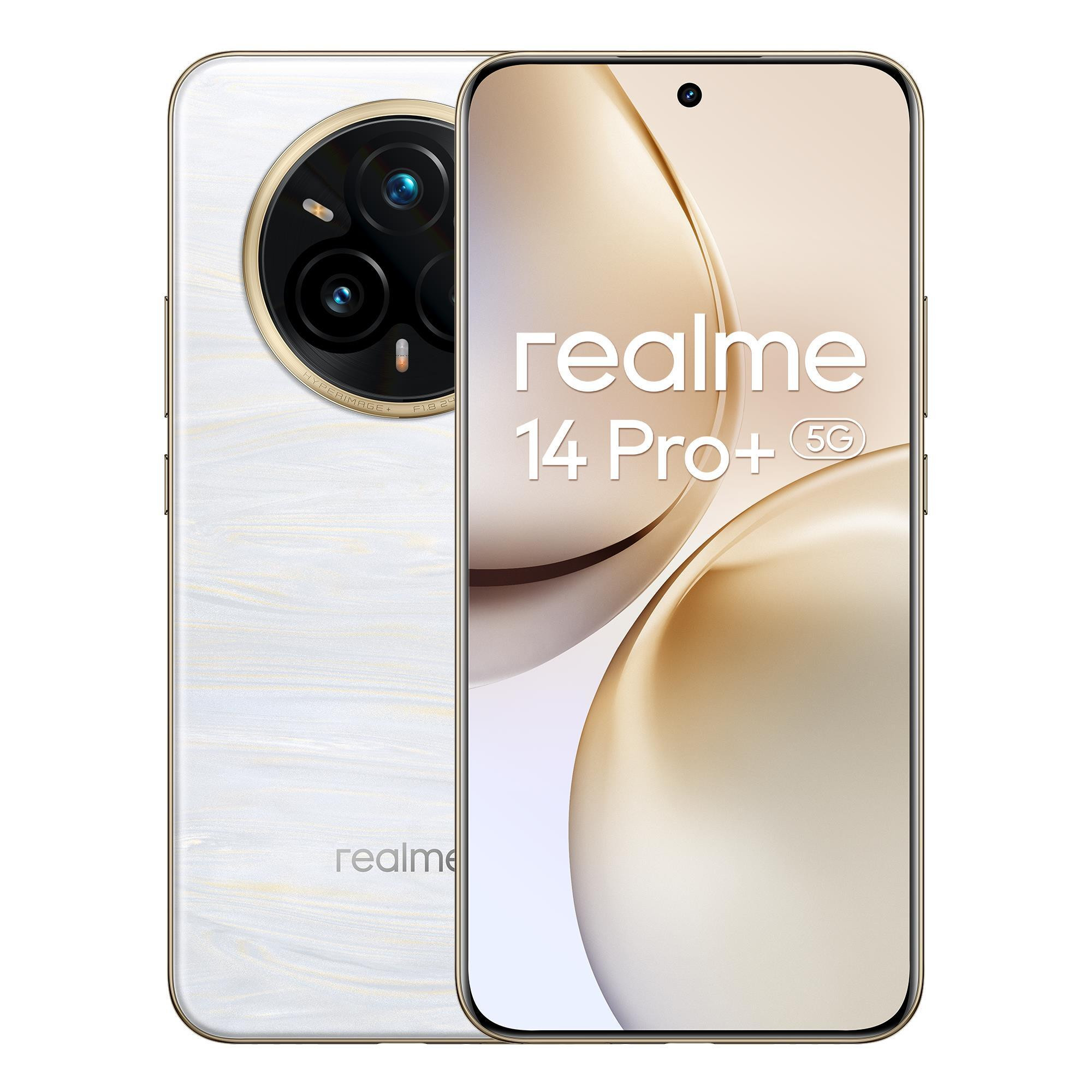 Realme R14 Pro Plus 5G Pearl White Smartphone 6.83 Pollici Oled 12GB 512GB