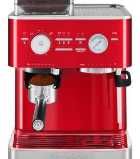 Kitchenaid 5KES6551ECA Rosso Mela Metallizato Macchina Caffe con Macinacaffe