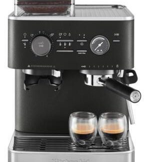 Kitchenaid 5KES6551EBK Ghisa Nero Macchina Caffe con Macinacaffe