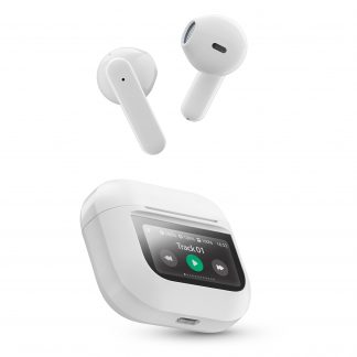 Music Sound Groove Bianco Auricolare TWS con Display Touch Multifunzione