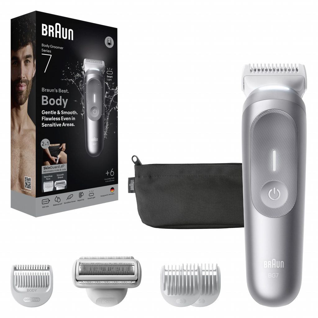 Braun Body Groomer Series 7 BG7550 Depilatore Corpo Uomo Ricaricabile