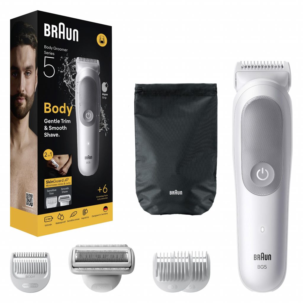 Braun Body Groomer Series 5 BG5550 Depilatore Corpo Uomo Ricaricabile