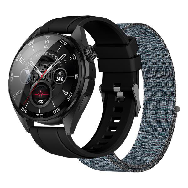 Nilox NXSW Trail Pro Smartwatch 1.43 Pollici Amoled GPS con 2 Cinturini