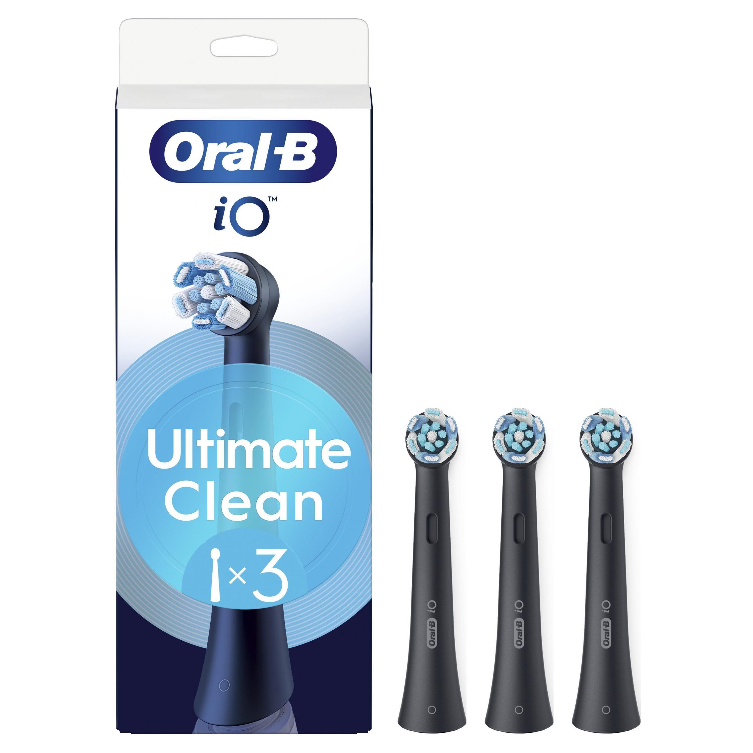 Oral-B Testina di Ricambio Ultimate Clean Confezione 3 Pezzi per Spazzolini iO
