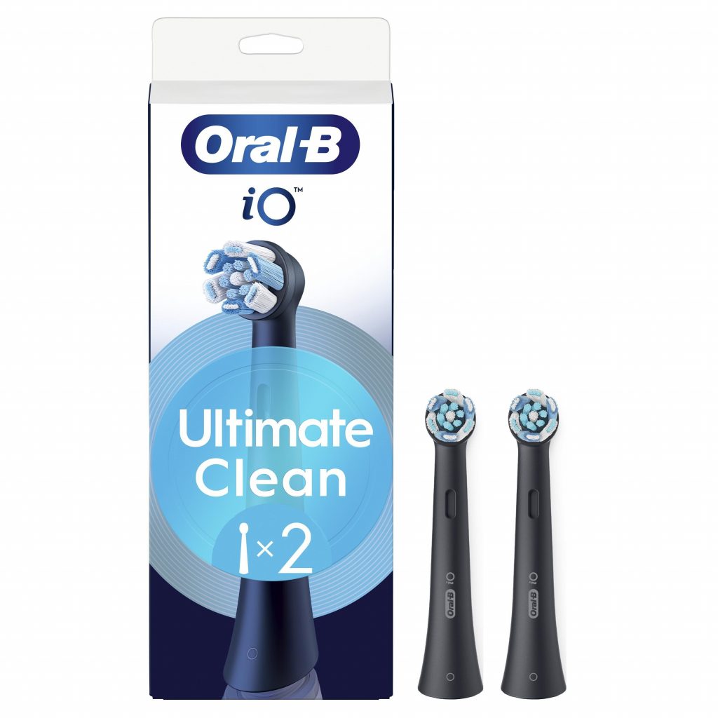 Oral-B 80782592 Testina di Ricambio Ultimate Clean per Spazzolini iO 2 Pezzi