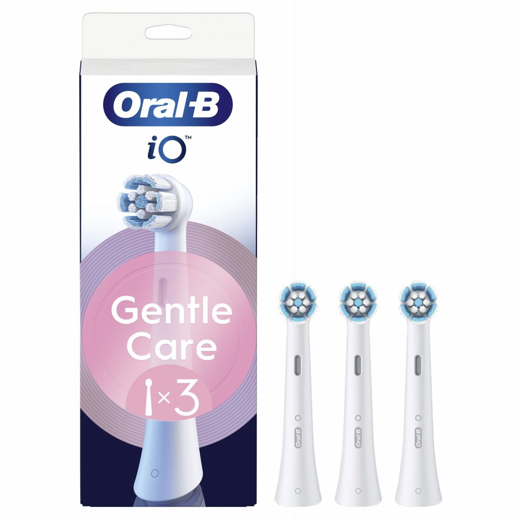Oral-B Testina di Ricambio Gentle Care Confezione 3 Pezzi per Spazzolini iO
