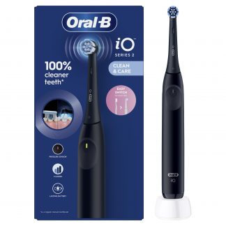 Oral-B iO 2 Clean and Care Black Spazzolino Elettrico con Testina Gentlecare