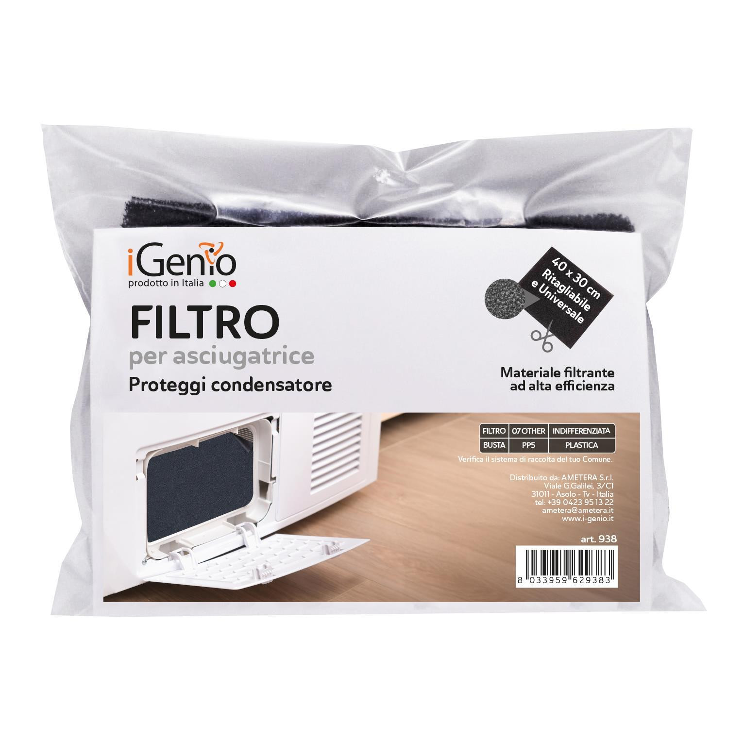 I-Genio 938 Filtro per Asciugatrice Proteggi Condensatore