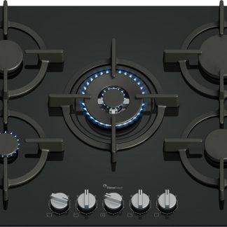 Bosch PPQ7A6I15 Piano Cottura Gas in Vetro 75CM 5 Fuochi Griglie Ghisa