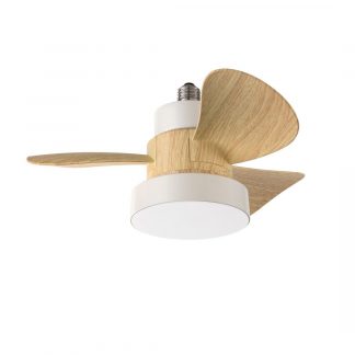 Perenz 7208BCT Ventilatore da Soffitto 3 Pale in ABS Legno con Luce LED 15W
