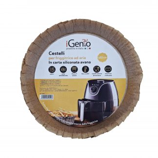 I-Genio 954 Cestelli per Friggitrice Aria in Carta Siliconata 23 CM 15 Pezzi