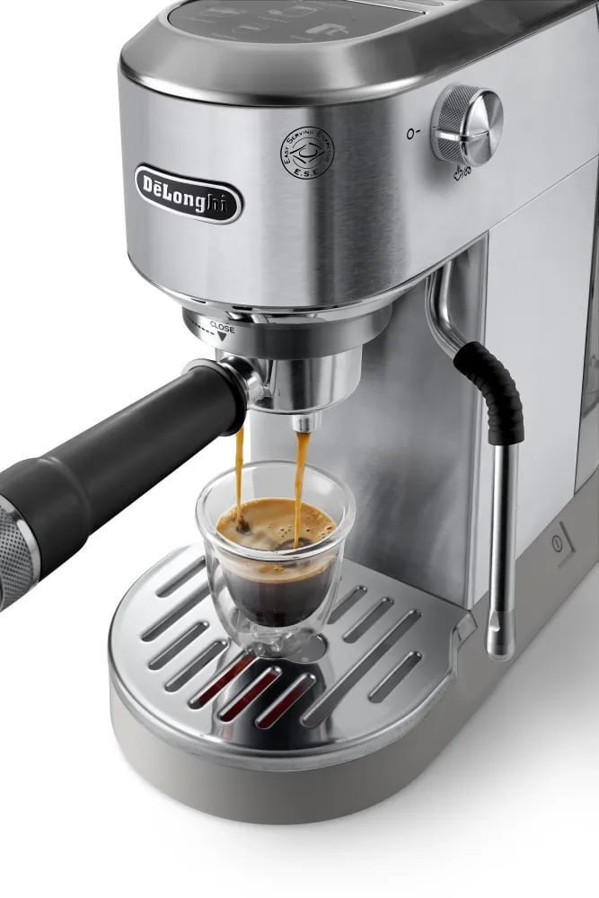 De Longhi Dedica Duo Metal EC890M Macchina Caffe a Cialde e Polvere