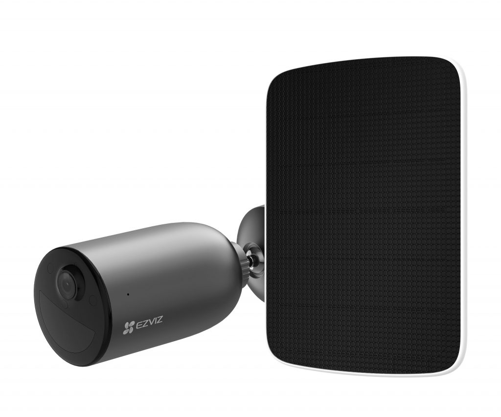 Ezviz EB3 con Pannello Videocamera da Esterno a Batteria 2K con Visione Notturna