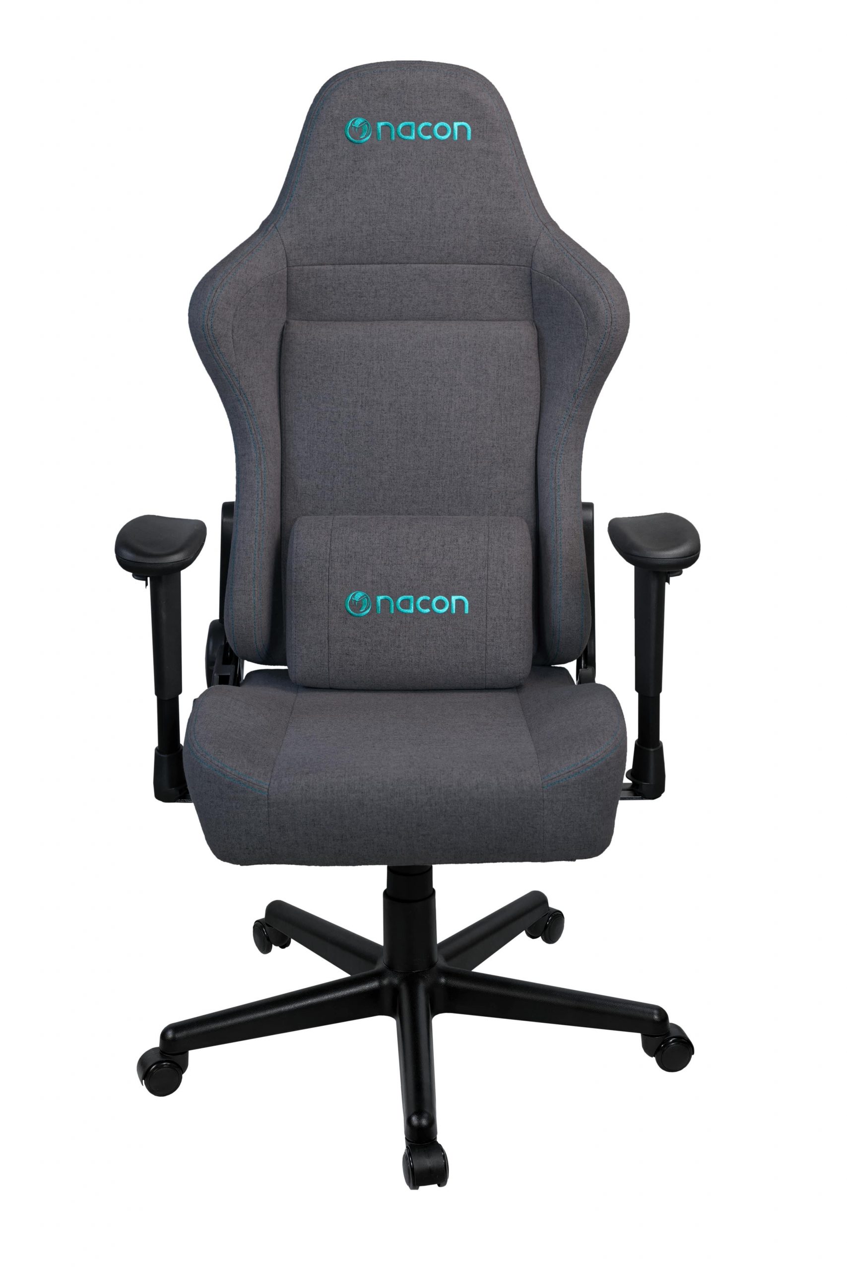 Nacon PCCH380 Grigio Scuro Sedia Gaming in Tessuto con Braccioli Reclinabile
