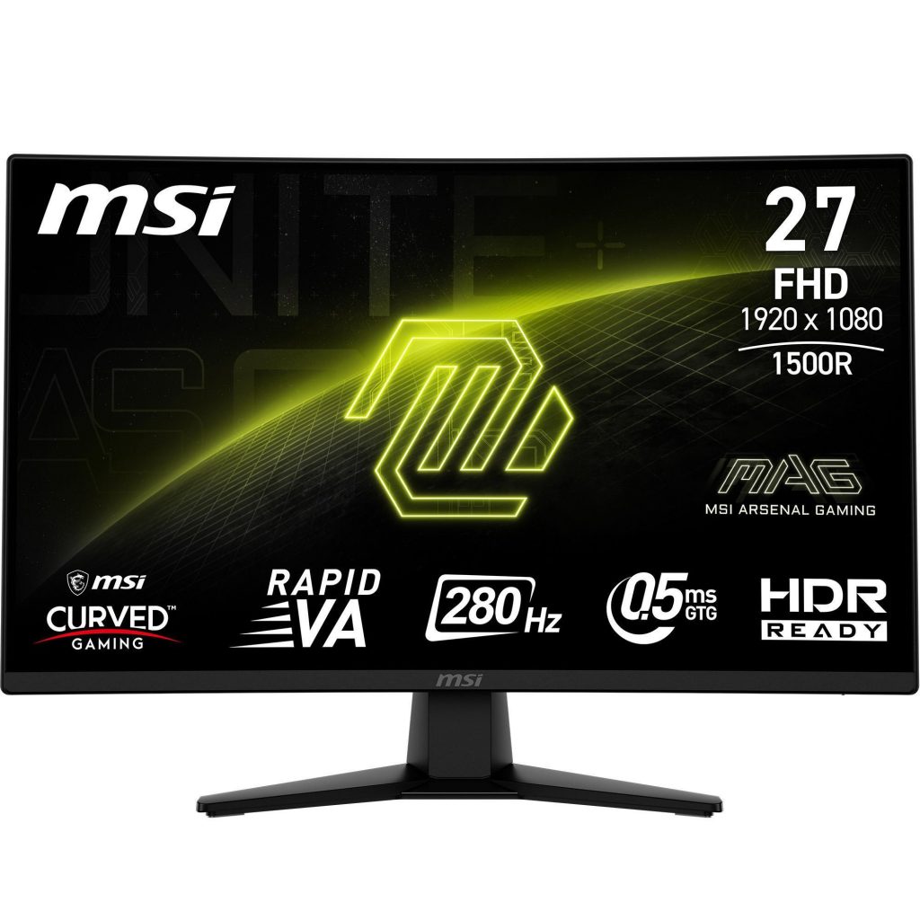 MSI MAG274CXF Gaming Monitor Curvo 27 Pollici HD 280Hz