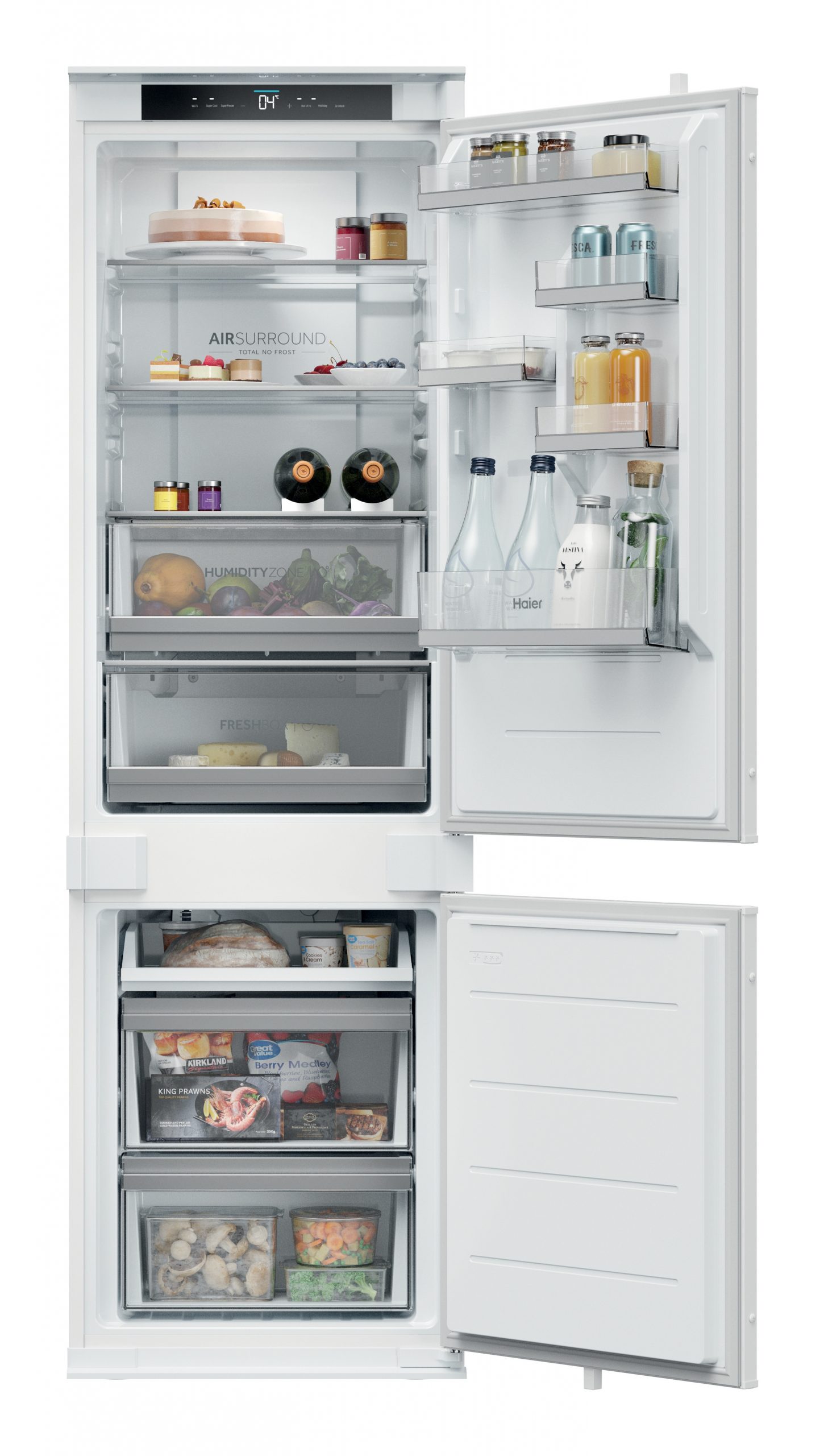 Haier HQE1855BCMW Frigorifero Combinato da Incasso 251LT Alto 177CM Nofrost WiFi