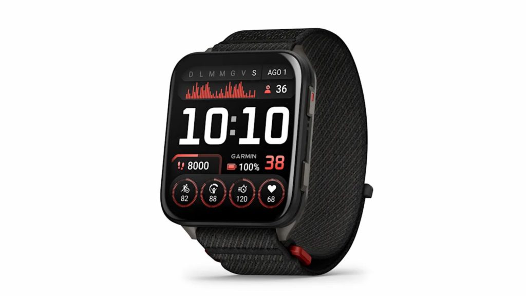 Garmin Venu X1 Black Smartwatch con Fondello in Titanio e Cinturino in Nylon