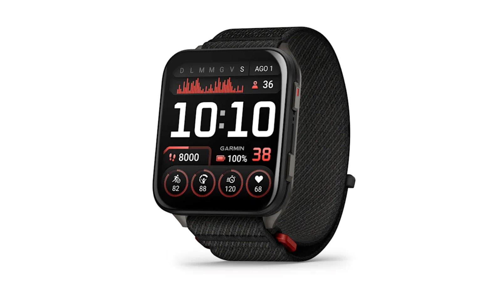 Garmin Venu X1 Black Smartwatch con Fondello in Titanio e Cinturino in Nylon