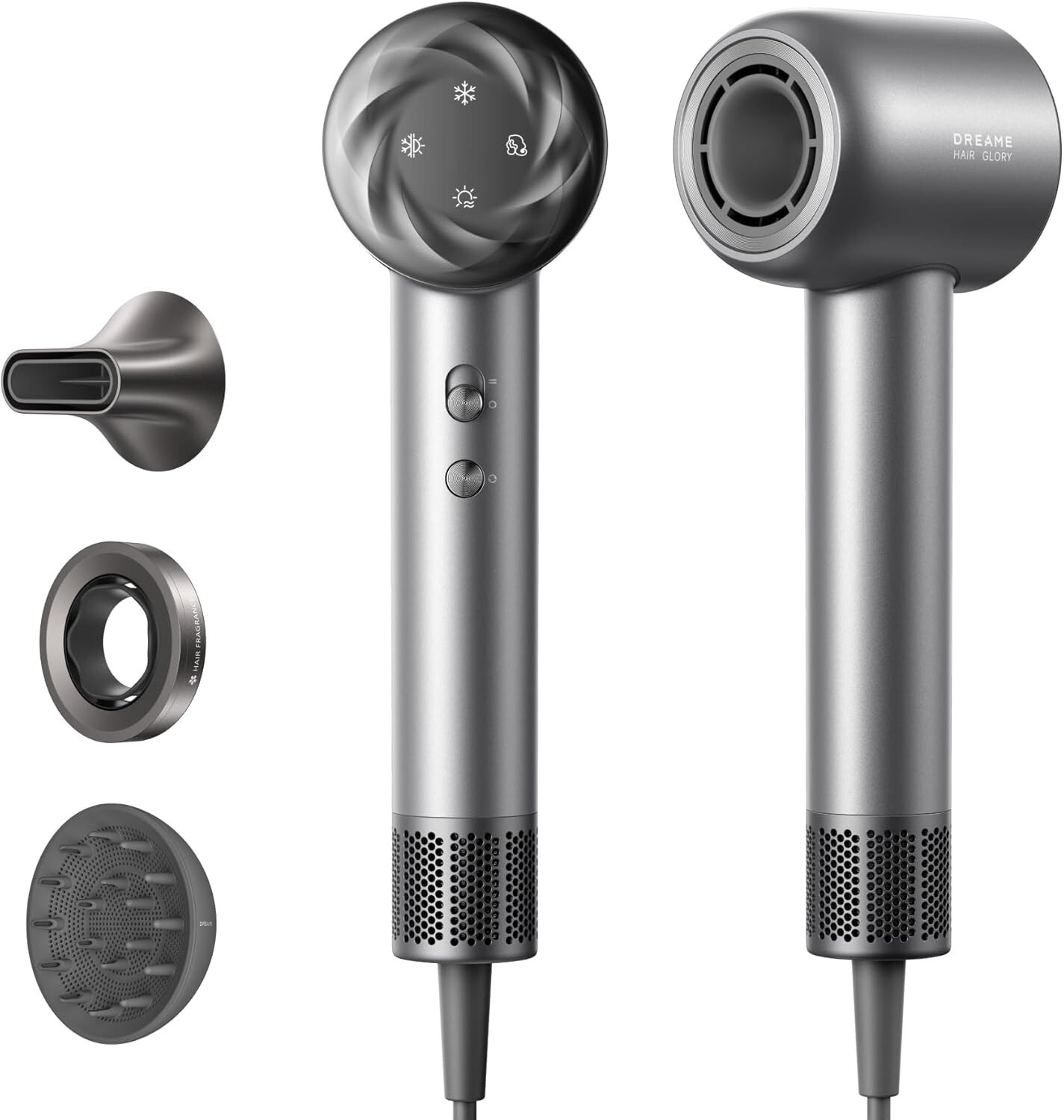 Dreame Glory Mix Nero Asciugacapelli 2200W con Diffusore
