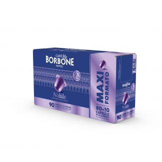 Caffe Borbone 90 Capsule in Alluminio Caffe Compatibile Nespresso Miscela Nobile