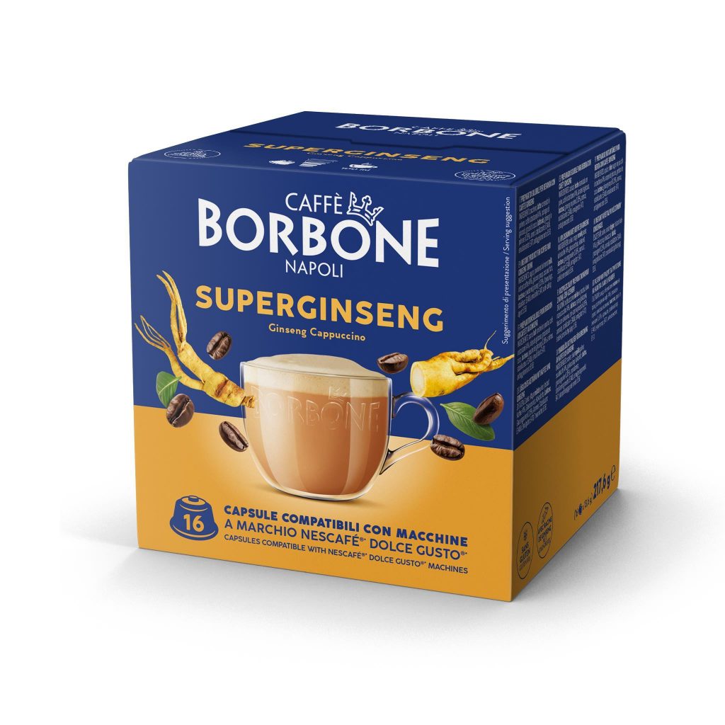 Caffe Borbone Superginseng Confezione 16 Capsule Compatibile Dolce Gusto
