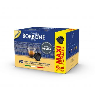 Caffe Borbone Confezione 90 Capsule Miscela Decisa Compatibili Dolce Gusto