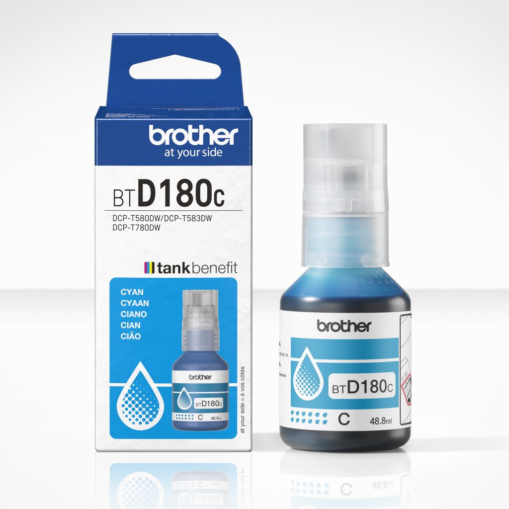 Brother BTD180C Ciano Flacone Inchiostro Originale 48.8ML