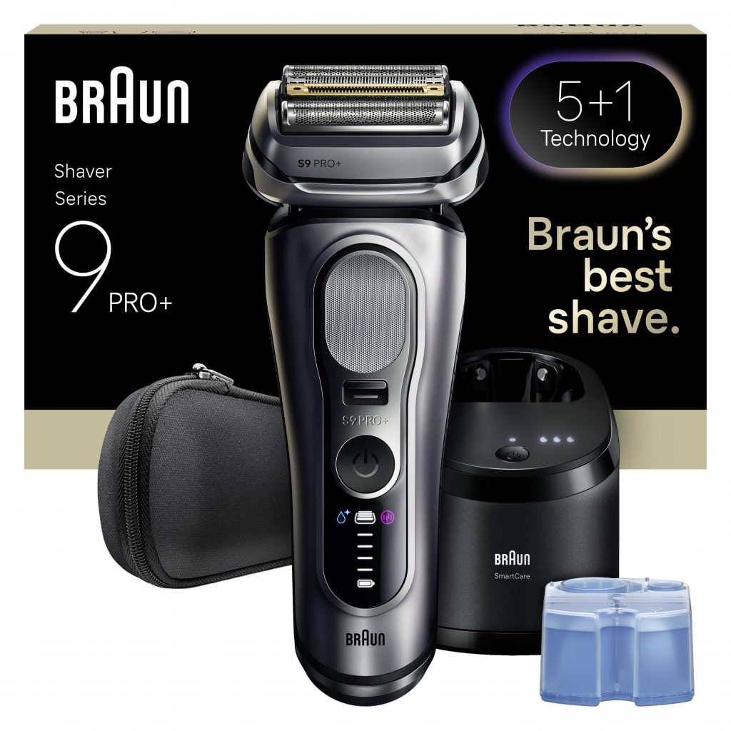 Braun 9667CC Rasoio Elettrico Ricaricabile Wet Dry con Base e Custodia