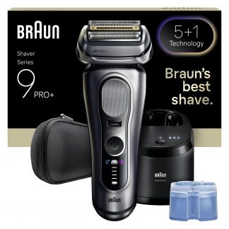 Braun 9667CC Rasoio Elettrico Ricaricabile Wet Dry con Base e Custodia