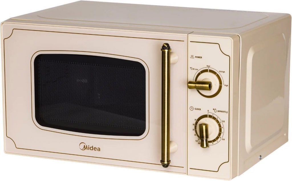Midea MM720CJ7 Crema Forno Solo Microonde 20LT Stile Retro