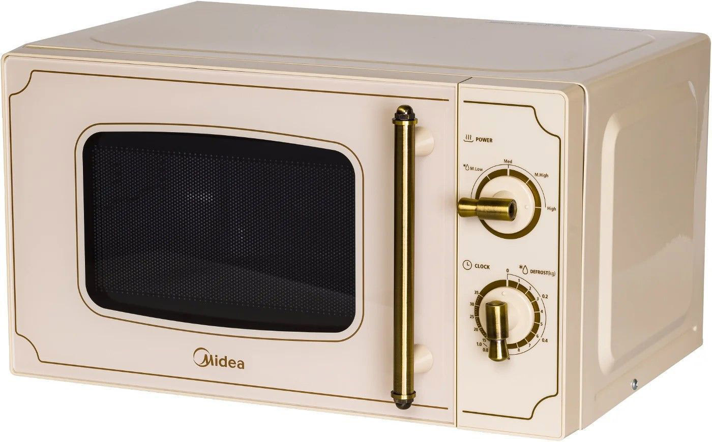 Midea MM720CJ7 Crema Forno Solo Microonde 20LT Stile Retro