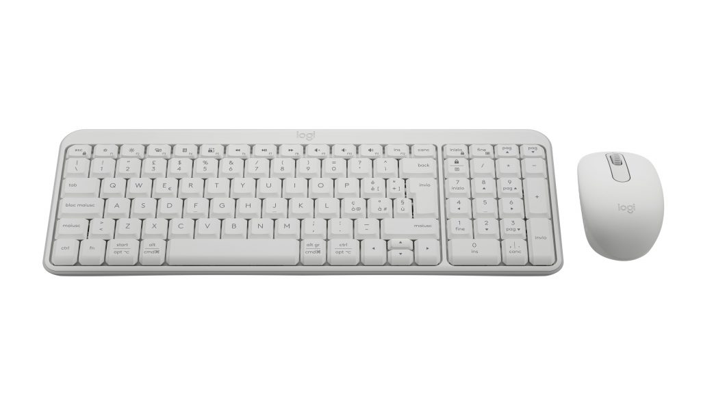 Logitech MK250 Combo Off-White Kit Tastiera e Mouse Wireless