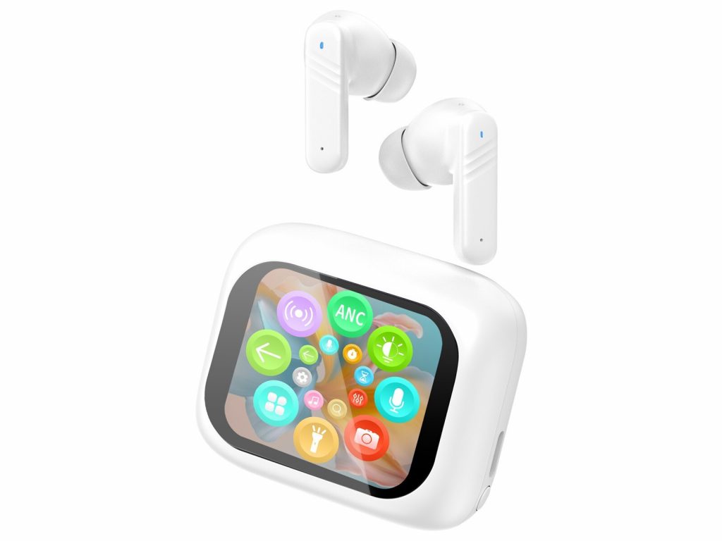 Trevi EAR 100 AID Bianco Cuffie con Traduzione Simultanea AI e Display Touch