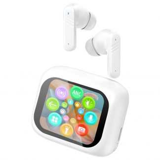 Trevi EAR 100 AID Bianco Cuffie con Traduzione Simultanea AI e Display Touch