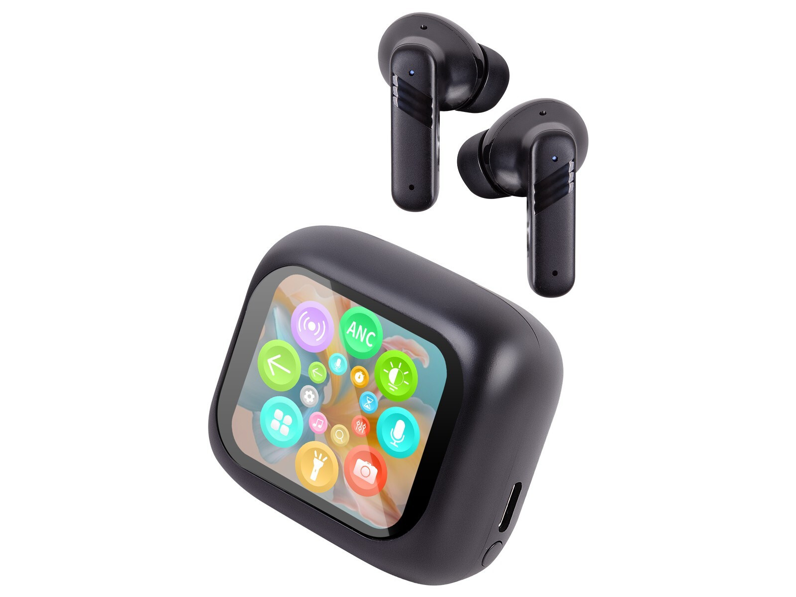 Trevi EAR 100 AID Nero Cuffie con Traduzione Simultanea AI e Display Touch